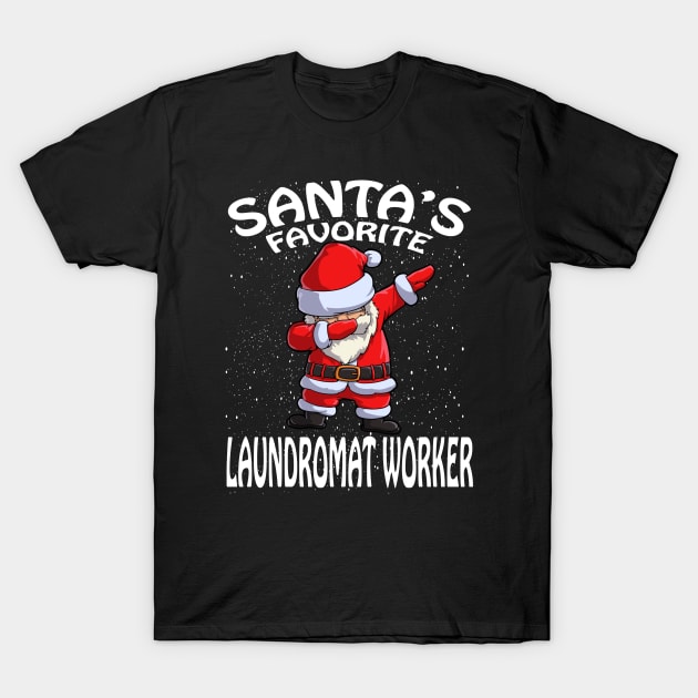 Santas Favorite Laundromat Worker Christmas T-Shirt by intelus